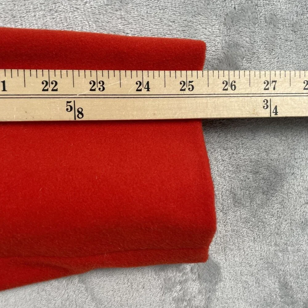 Tory Burch Coat Womens 12 Red w/ Gold Buttons 100% Wool‎ Double Breasted